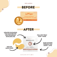 Gold Eye Mask - 5 Pack