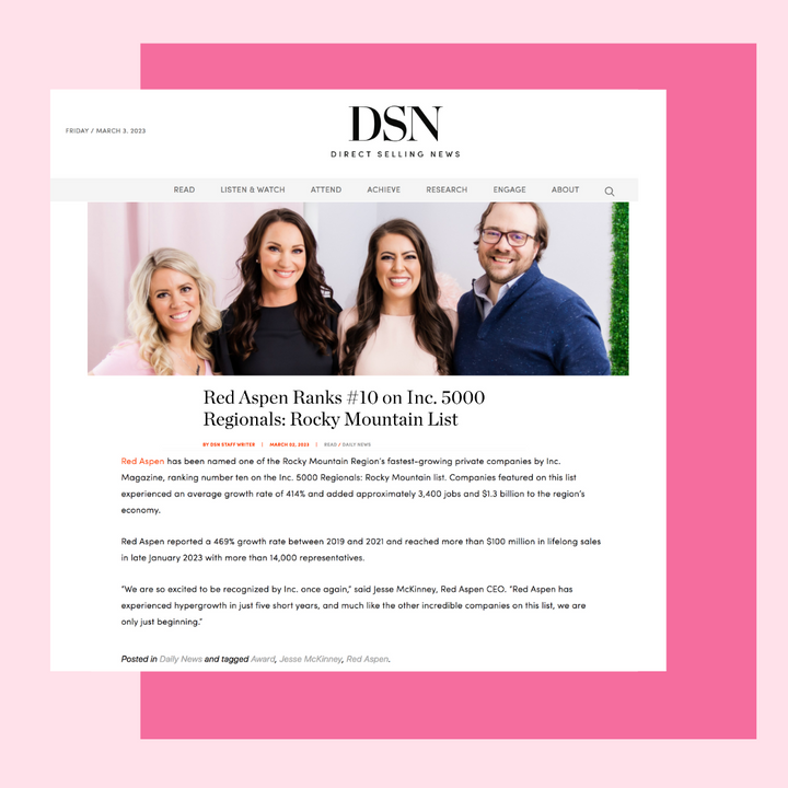 DSN MENTIONS RED ASPEN'S INC. REGIONALS RANKING IN DAILY NEWS