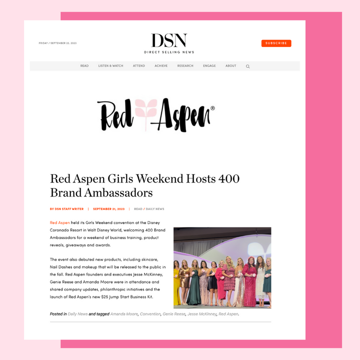 DIRECT SELLING NEWS HIGHLIGHTS RED ASPEN GIRLS WEEKEND 2023