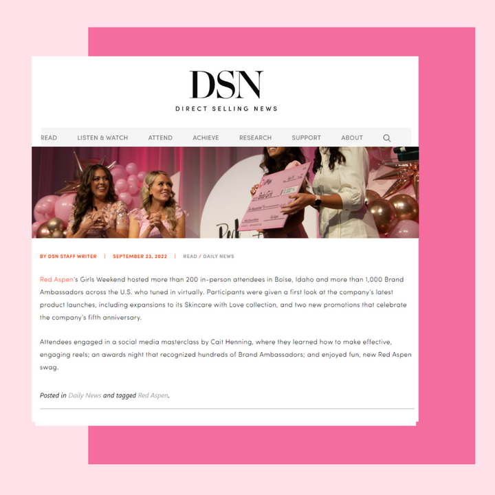 DIRECT SELLING NEWS COVERS GIRLS WEEKEND EVENT