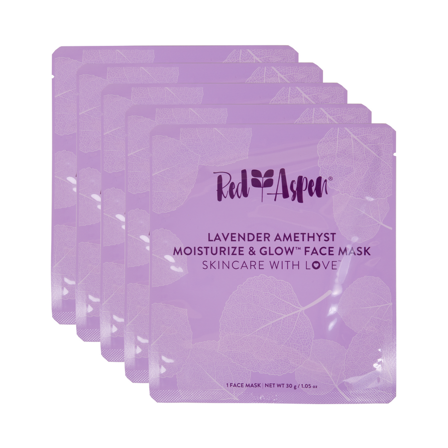 Lavender Amethyst Face Mask Bundle - 5 Pack