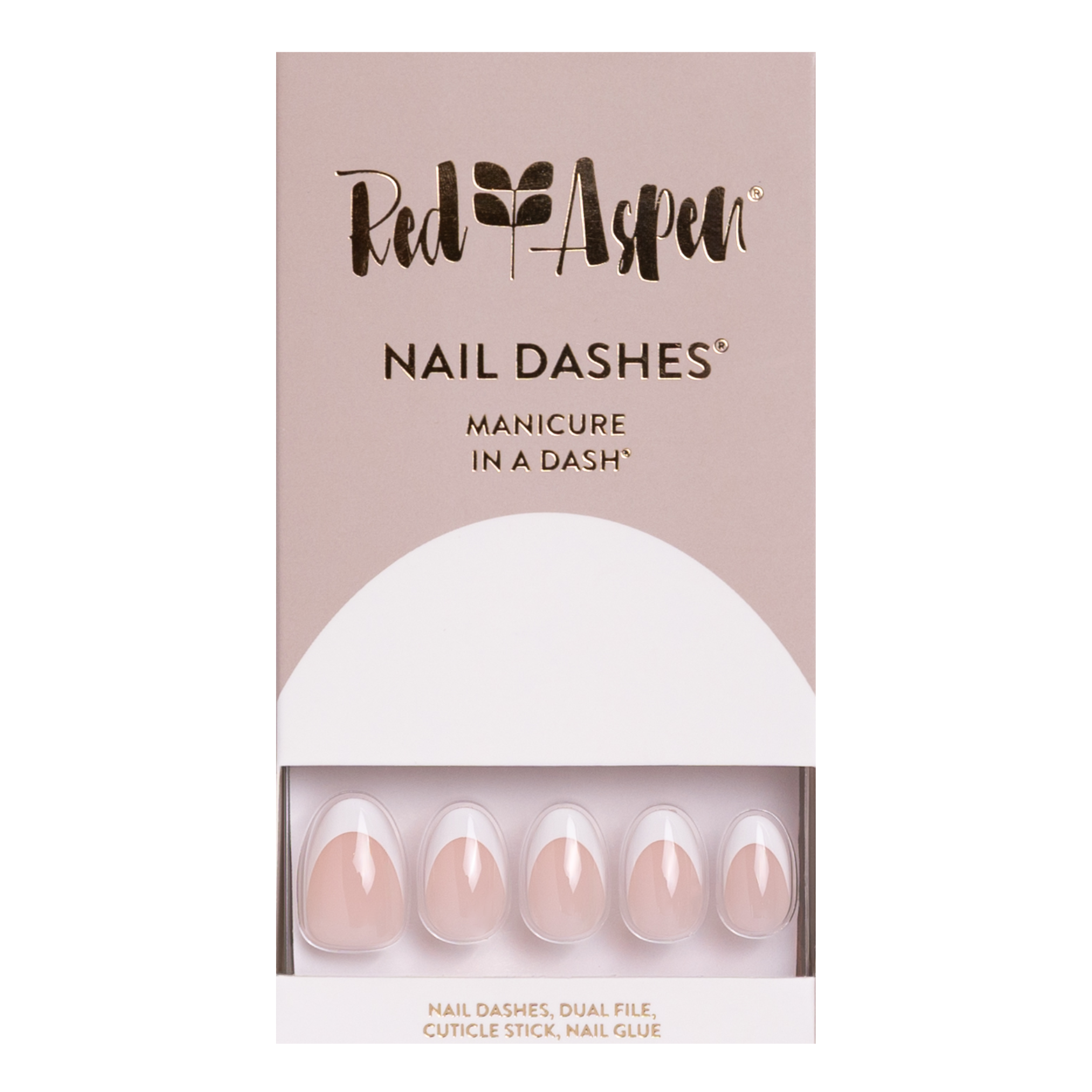 Classic French, Mamie Nails - Press On Nails | Red Aspen