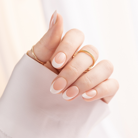 Classic French, Mamie Nails - Press On Nails | Red Aspen