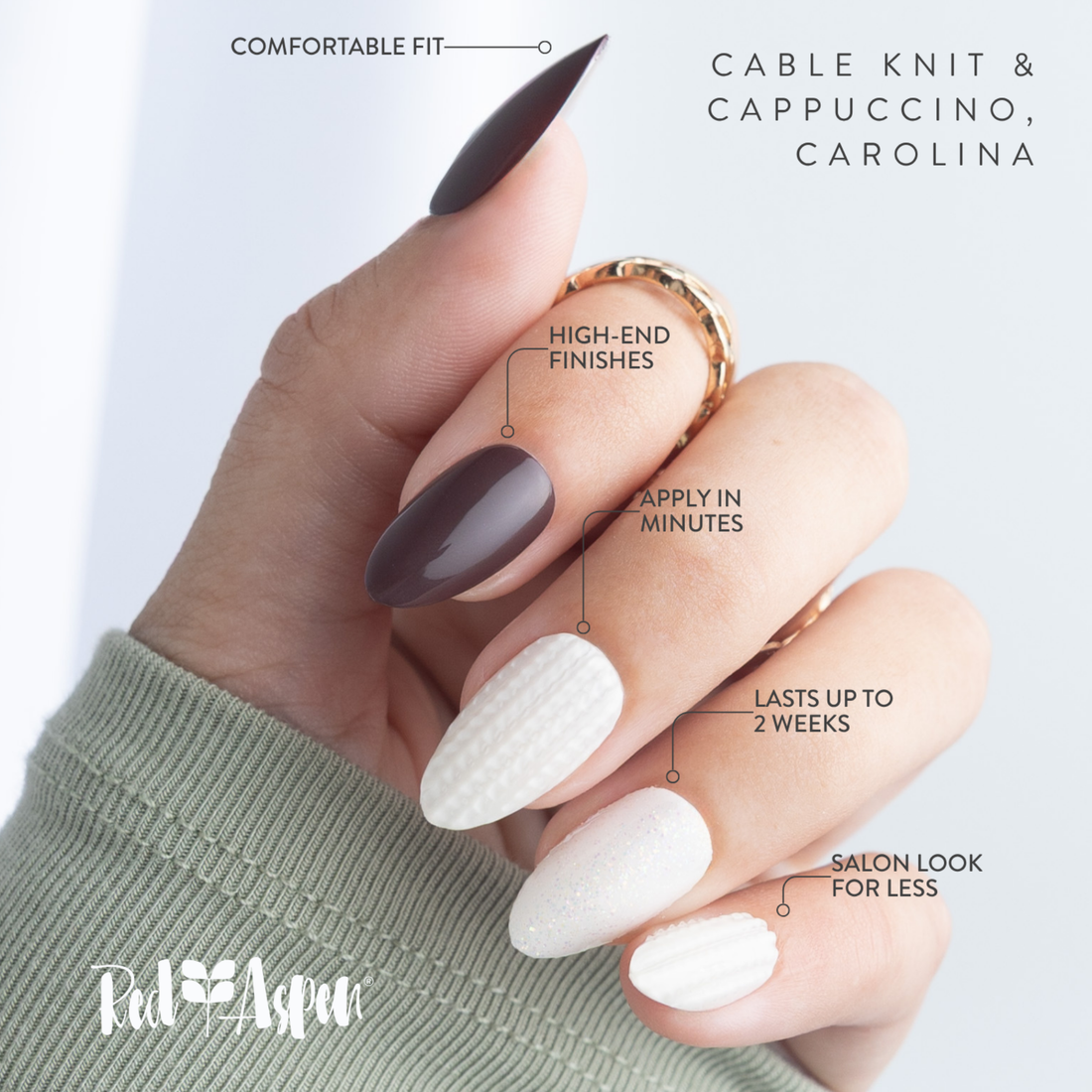 Cable Knit & Cappuccino, Carolina