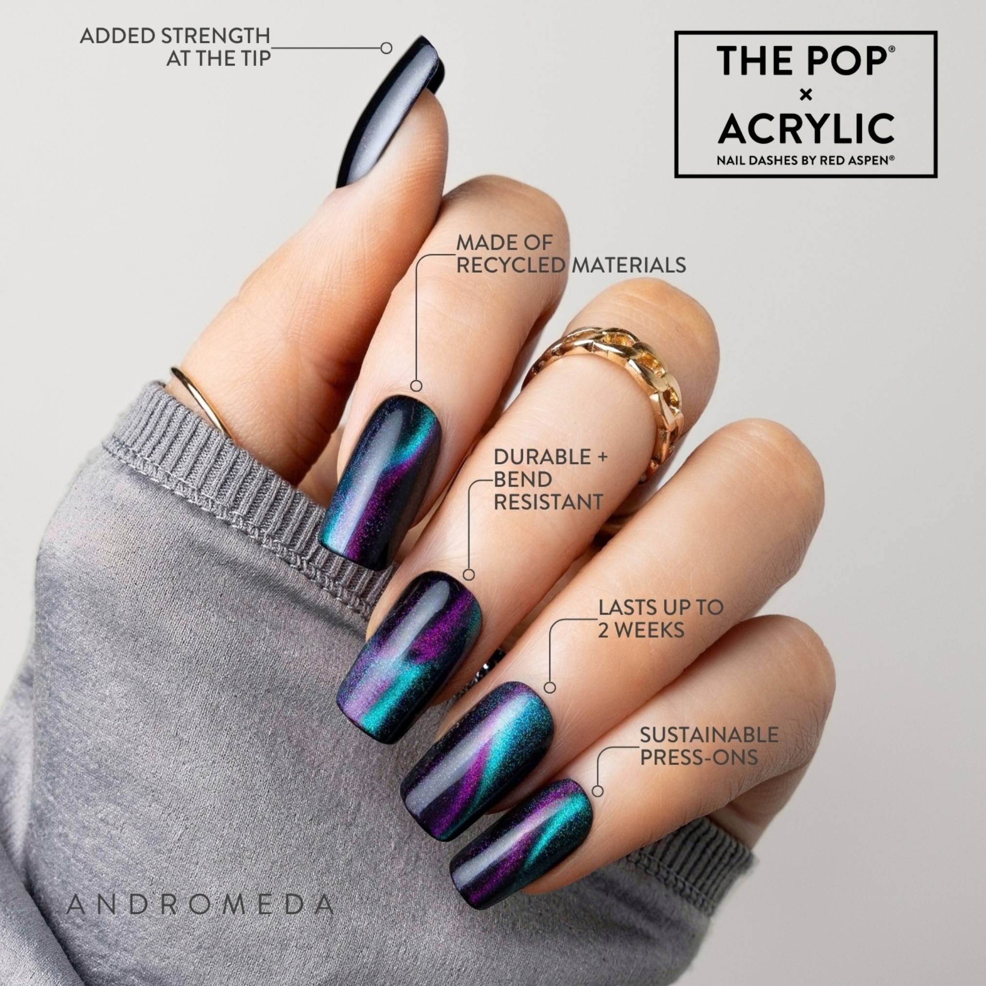 Andromeda Nails - Press On Nails | Red Aspen