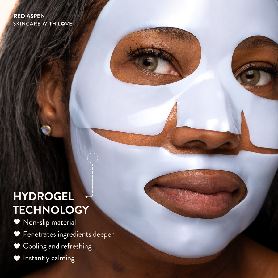 Blue Hydrogel Face Mask