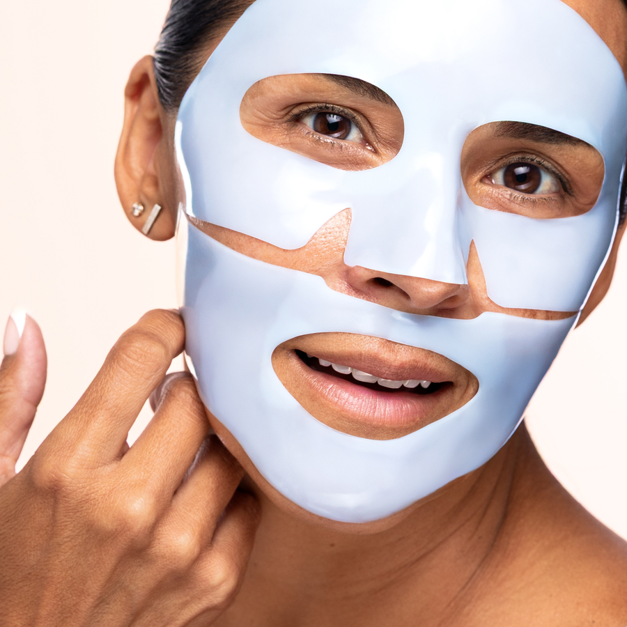 Blue Hydrogel Face Mask