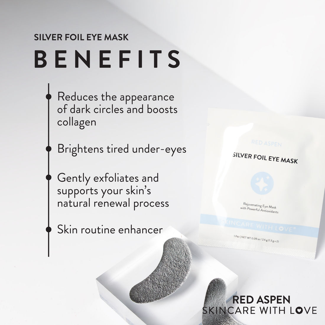 Silver Foil Eye Mask