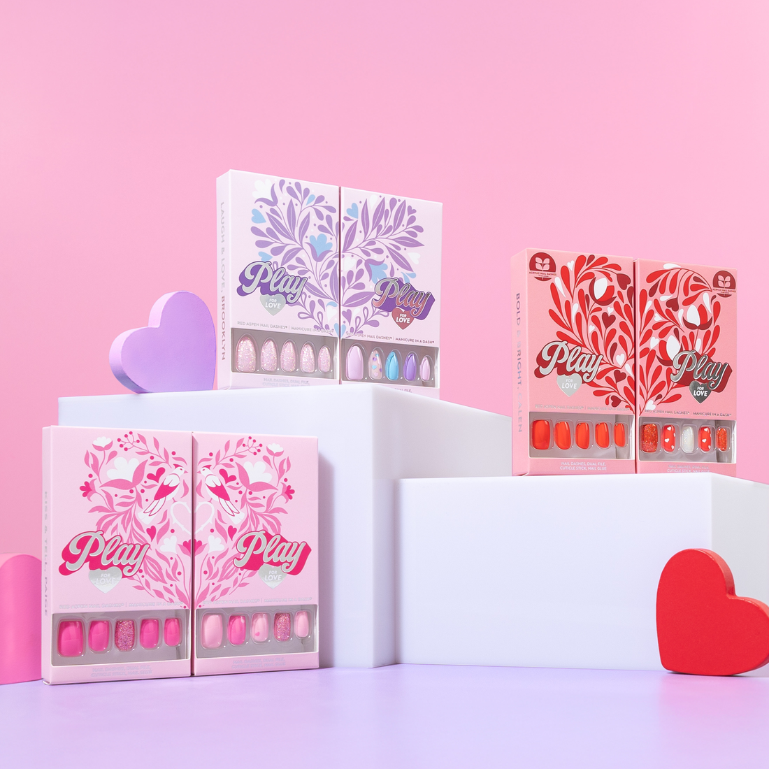 Hugs & Kisses, Renee Nails - Press On Nails | Red Aspen Hugs & Kisses, Renee Nails - Press On Nails | Red Aspen