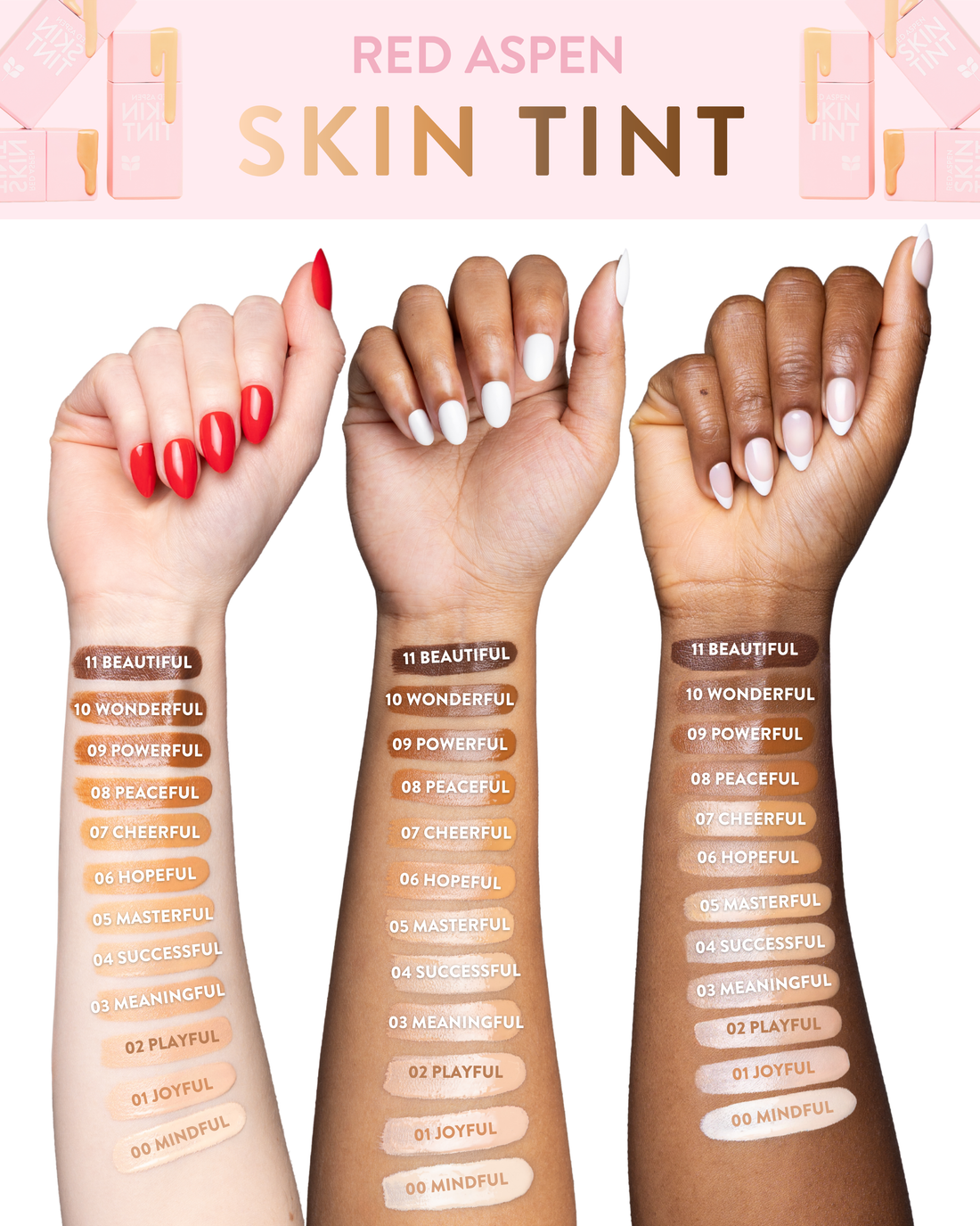 Skin Tint Sample Card